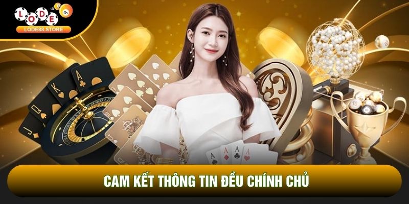 Cam kết thông tin đều chính chủ Cam kết thông tin đều chính chủ