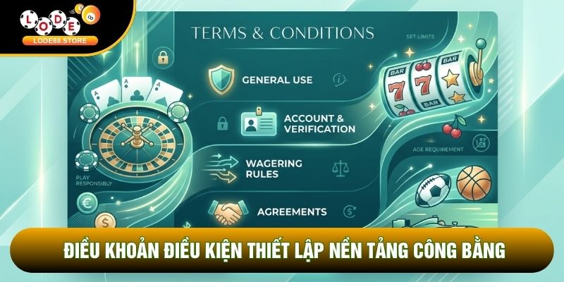 Điều khoản điều kiện thiết lập nền tảng công bằng Điều khoản điều kiện thiết lập nền tảng công bằng