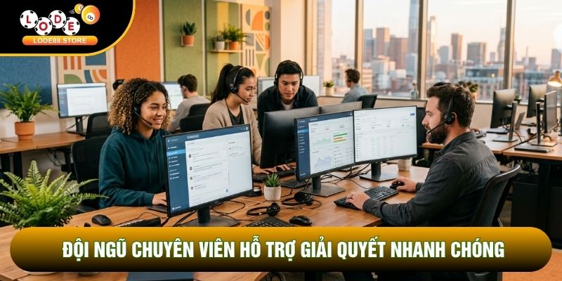 Đội ngũ chuyên viên hỗ trợ giải quyết nhanh chóng Đội ngũ chuyên viên hỗ trợ giải quyết nhanh chóng