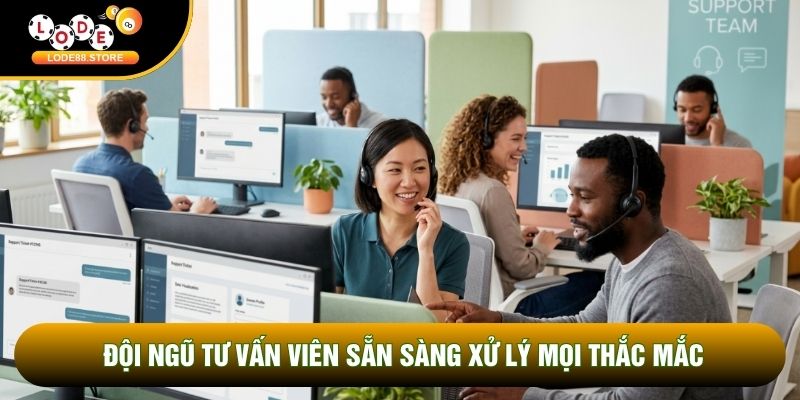Đội ngũ tư vấn viên sẵn sàng xử lý mọi thắc mắc