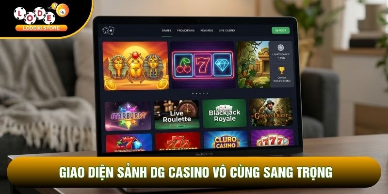 Giao diện sảnh DG Casino vô cùng sang trọng