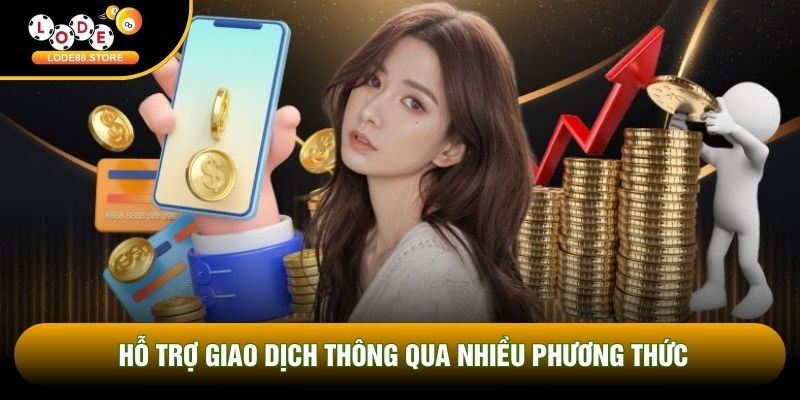 Hỗ trợ giao dịch thông qua nhiều phương thức Hỗ trợ giao dịch thông qua nhiều phương thức