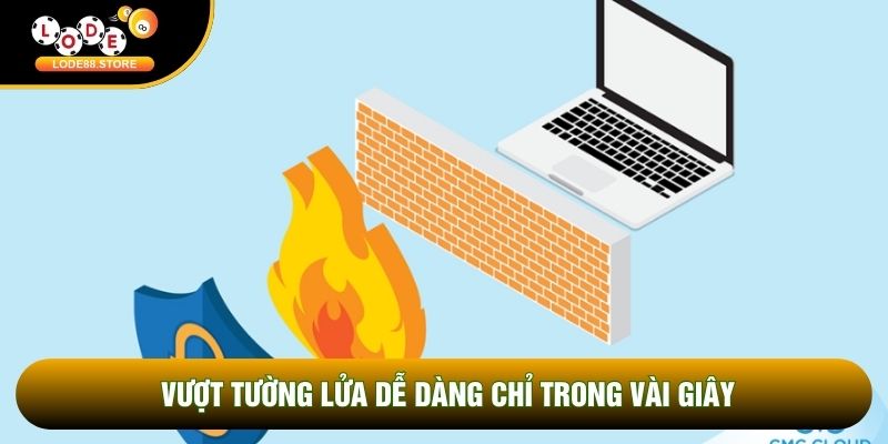 Vượt tường lửa dễ dàng chỉ trong vài giây